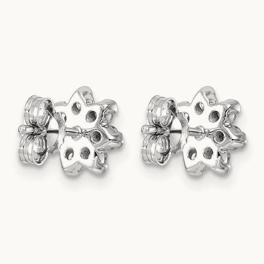 Post Floral Earrings, 0.75-1.50 ct tw Lab-Grown Diamond