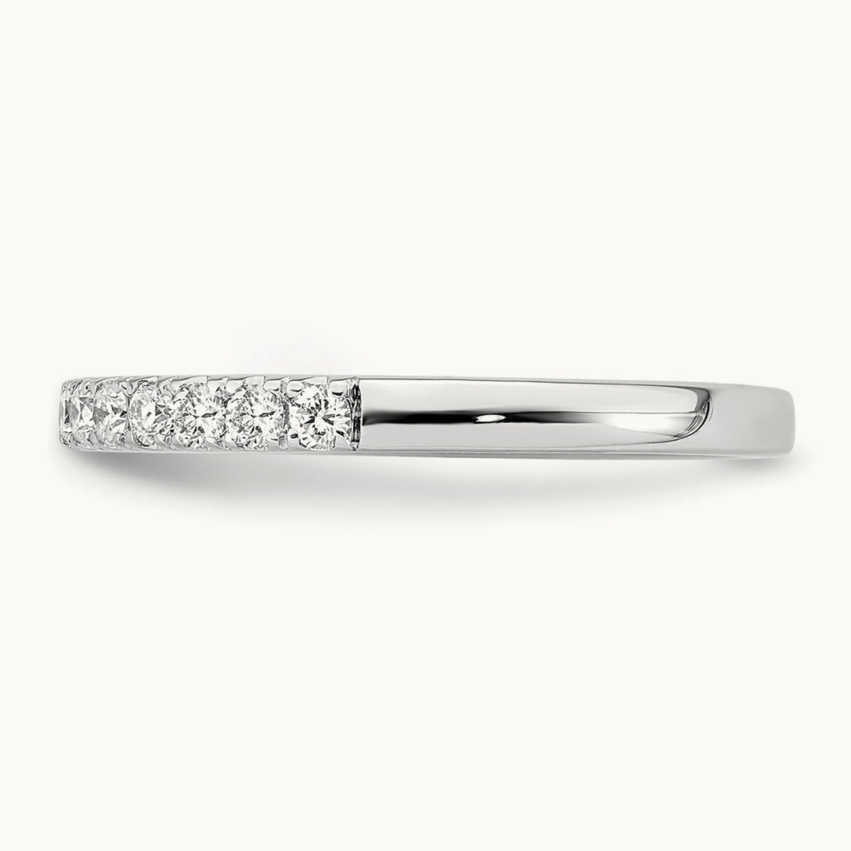 Diamond Wedding Band, 14K White Gold