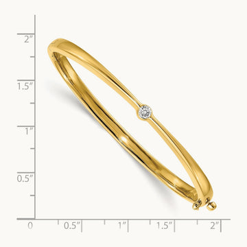 AA Diamond Hinged Bangle — photo set