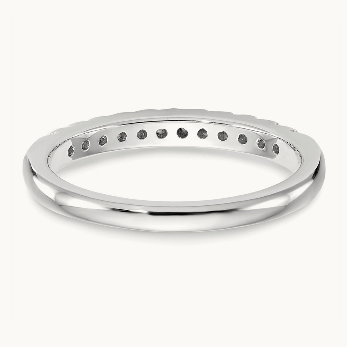 Diamond Wedding Band, 14K White Gold