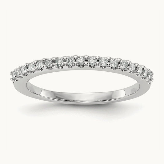 Diamond Wedding Band, 14K White Gold