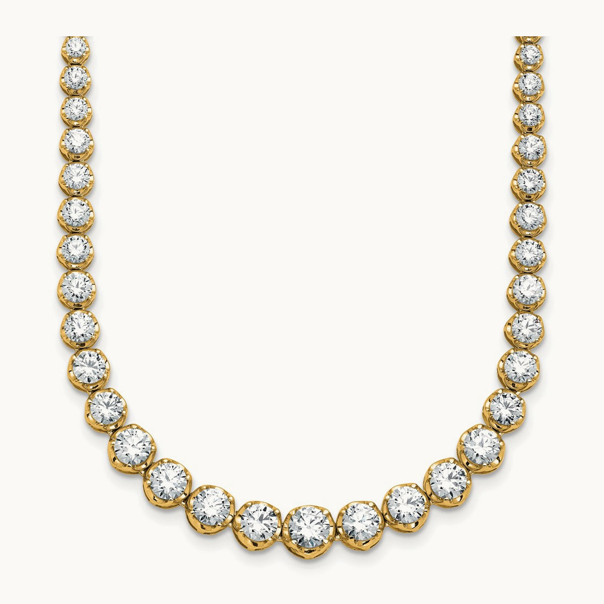 Graduated Tennis Necklace, 11.00 ct tw Lab-Grown Diamond