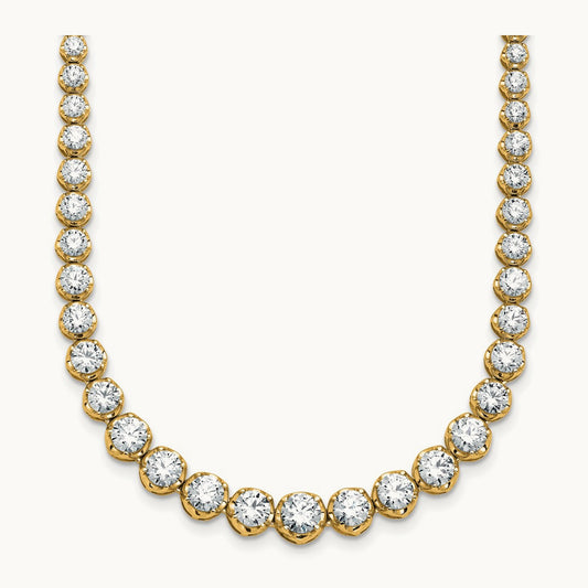 Graduated Tennis Necklace, 11.00 ct tw Lab-Grown Diamond