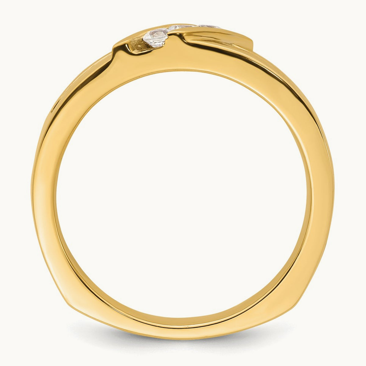 Polished Men's Wedding Band, 0.50 ct tw