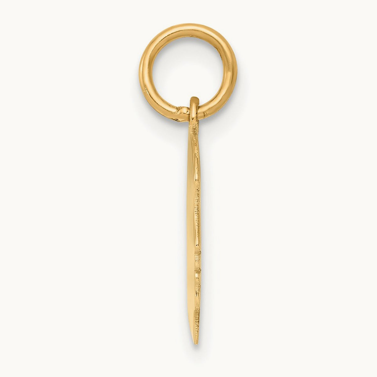 Plain Small .027 Gauge Facing Right Engravable Girl Head Charm — 18mm