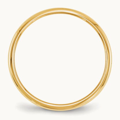 Half Round Band, 2mm, 10K Yellow Gold
