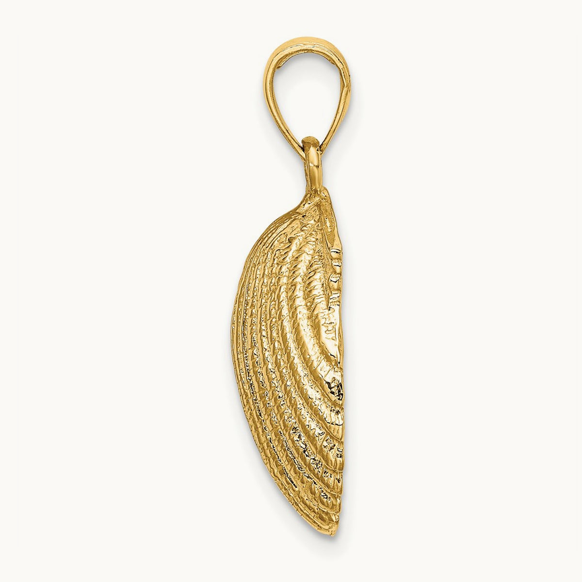 Scallop Shell Charm — 25mm