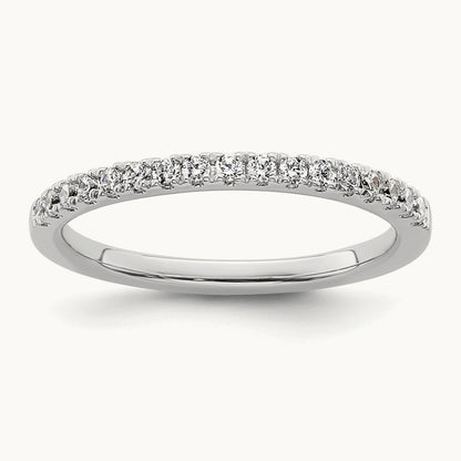 Diamond Wedding Band, 14K White Gold