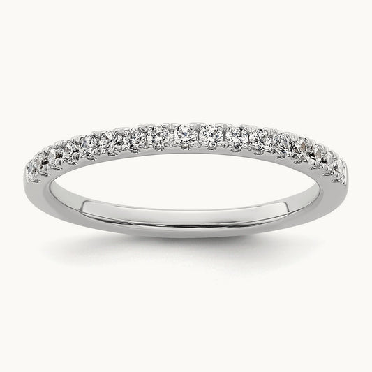 Diamond Wedding Band, 14K White Gold