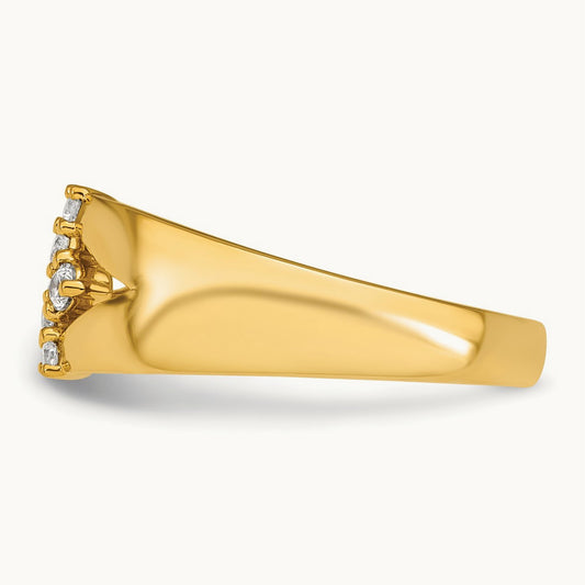 Open Cuff Fashion Ring — 14K Yellow Gold, 7