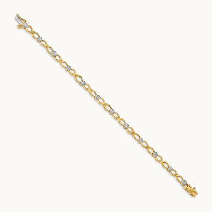 Diamond Infinity Bracelet, 14K