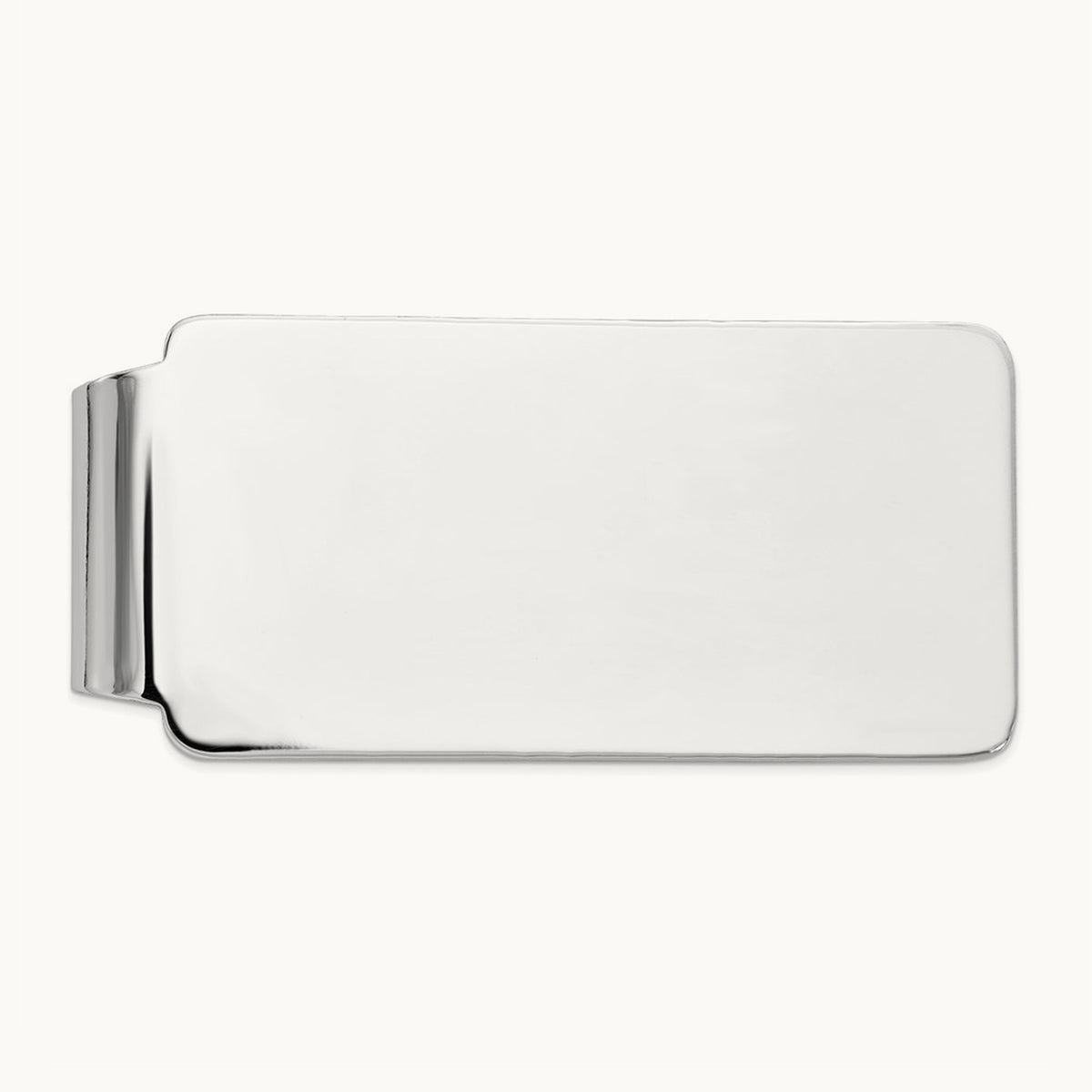 Men's Money Clip, 14K White Gold