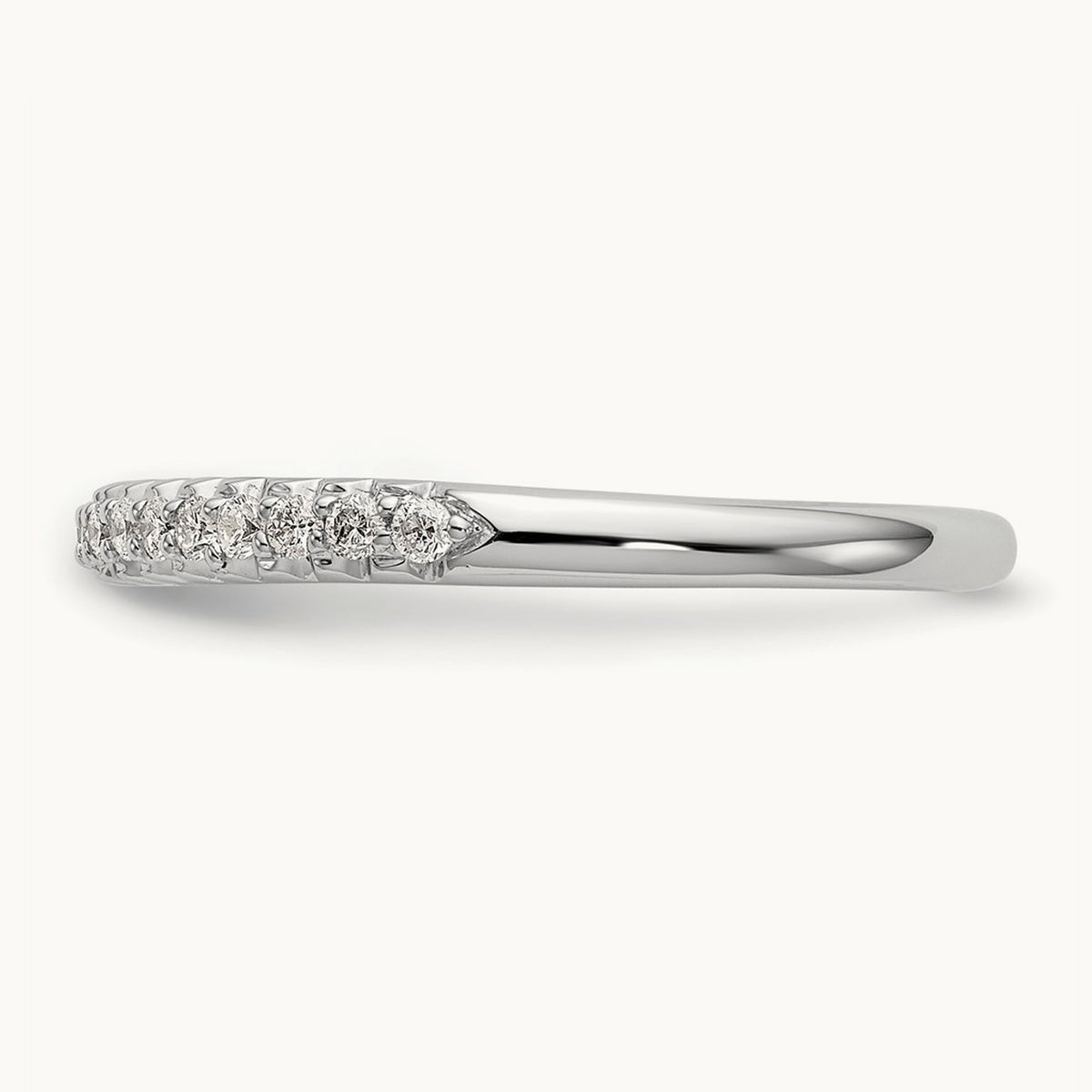 Diamond Wedding Band, 14K White Gold