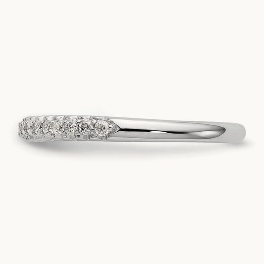 Diamond Wedding Band, 10K White Gold