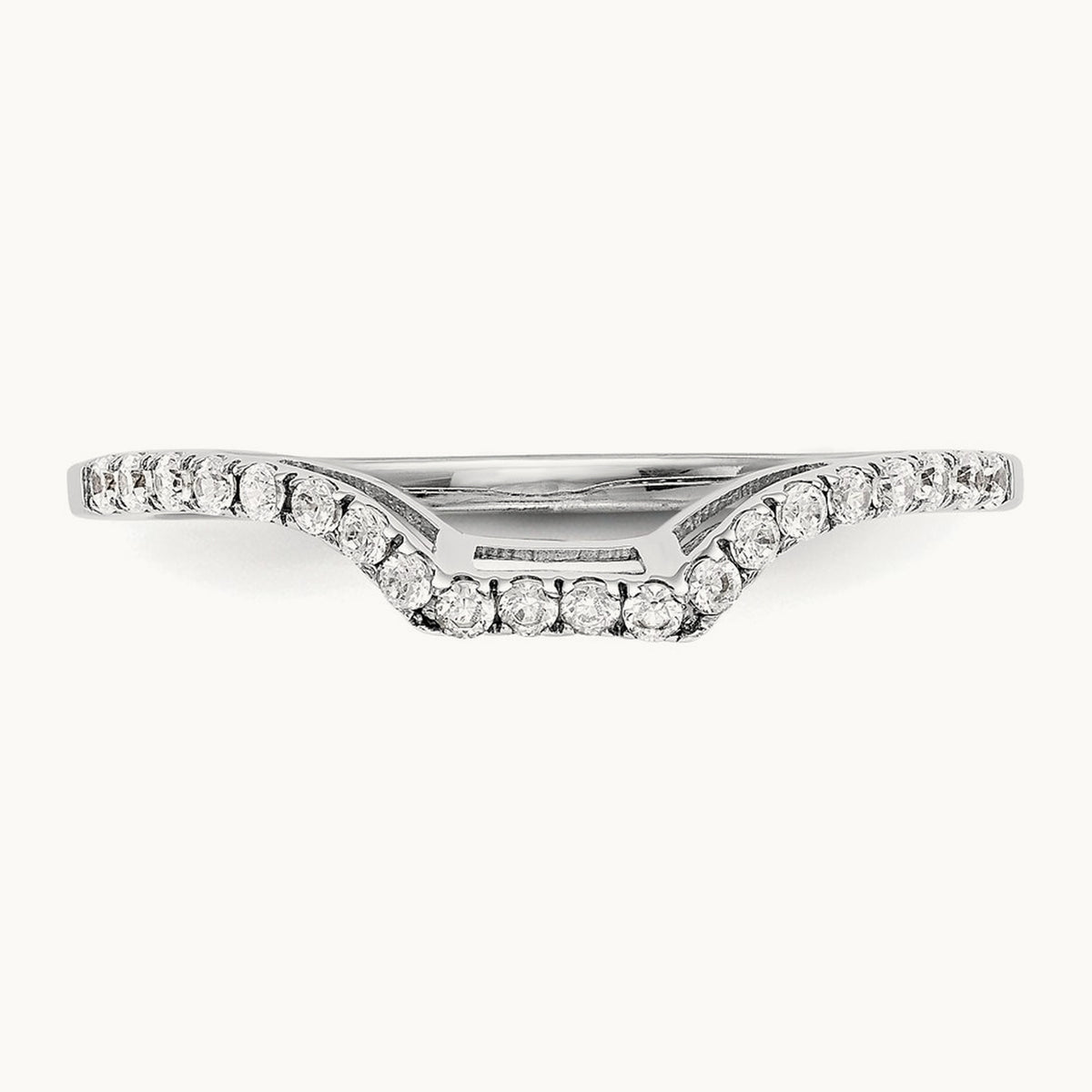 Diamond Wedding Band, 14K White Gold