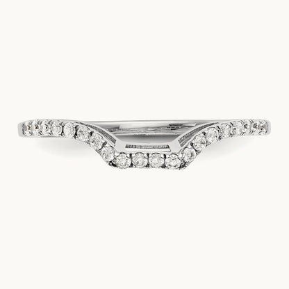 Diamond Wedding Band, 14K White Gold