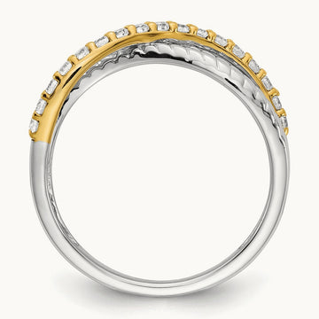 Twist Ring, 0.25 ct tw Lab-Grown Diamond