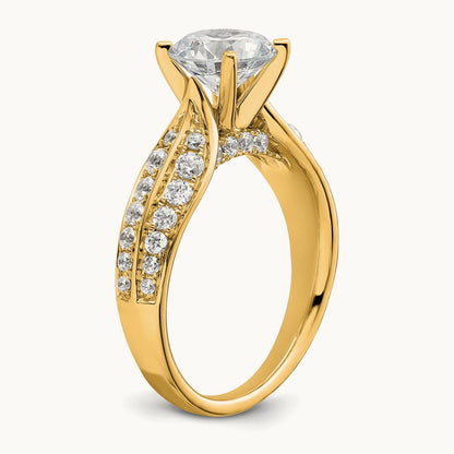 Round Engagement Ring, 1.50-2.00 ct tw Lab-Grown Diamond