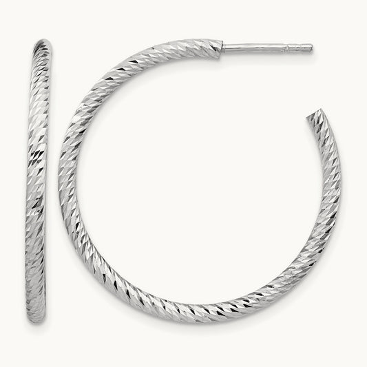 Rhod Radiant Essence D/C Post Dangle Earrings, Sterling Silver — Leslie's