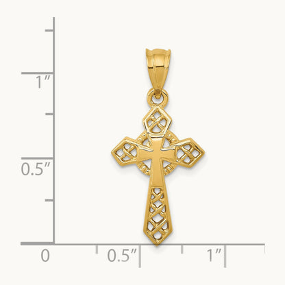 Celtic Cross Pendant, 14K