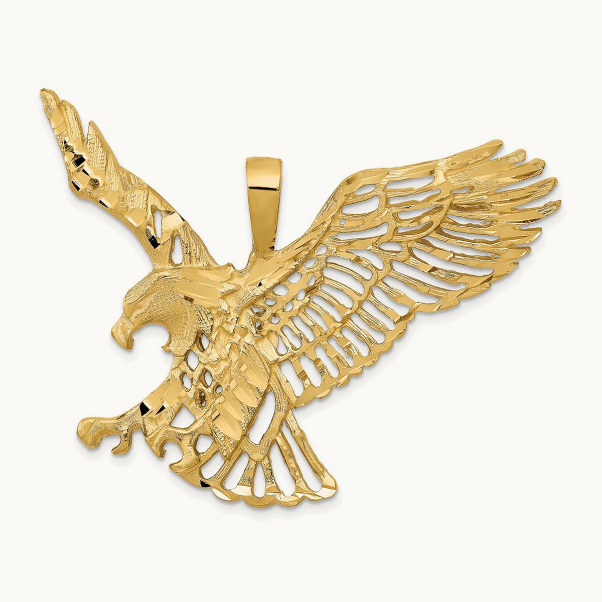 Large Eagle Charm, 14K