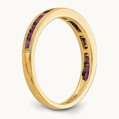 Ruby Band — 14K Yellow Gold, 7