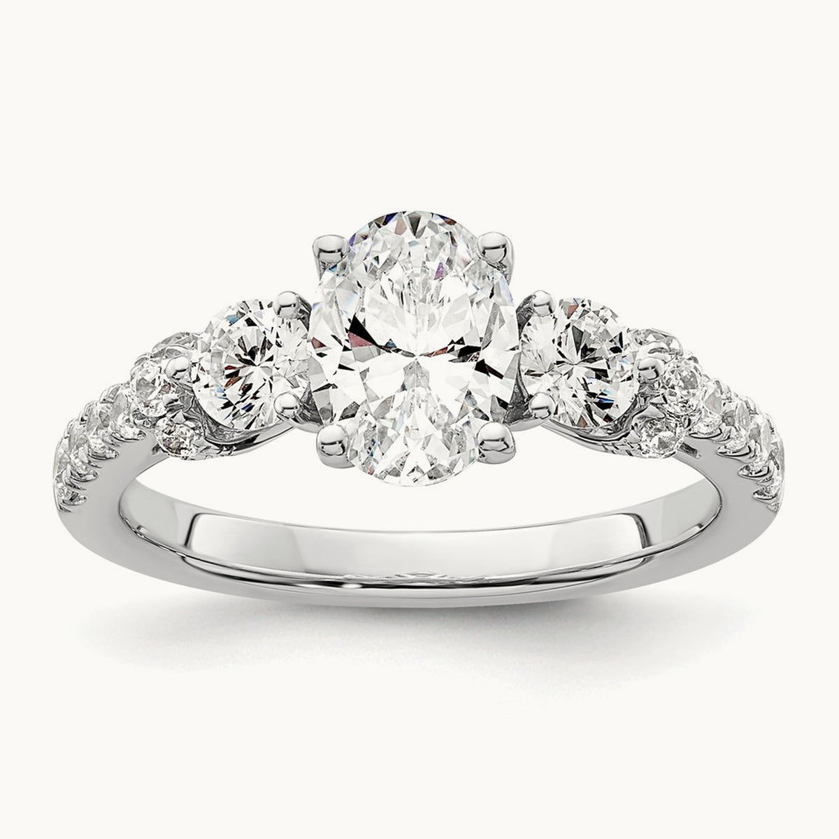 Semi-Mount Engagement Ring, 0.75 ct tw Lab-Grown Diamond