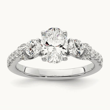 Semi-Mount Engagement Ring, 0.75 ct tw Lab-Grown Diamond