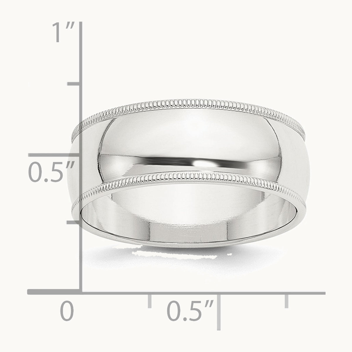 Half Round Milgrain Band — photo set