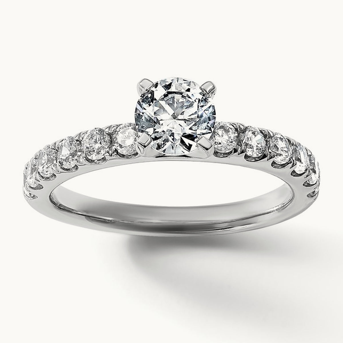 Round Engagement Ring — 1 5/8 ct, 7