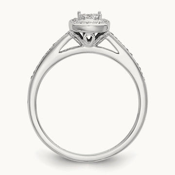 Cluster Engagement Ring, 0.20 ct tw Lab-Grown Diamond