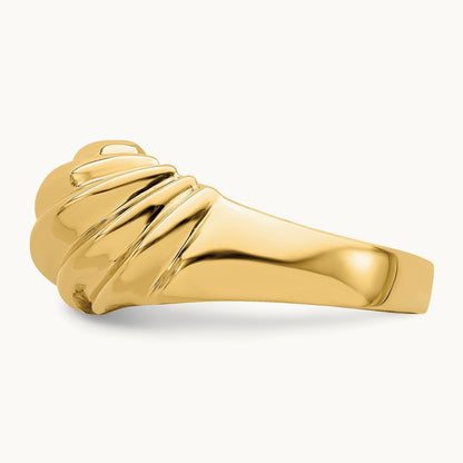 Polished Dome Ring, 14K