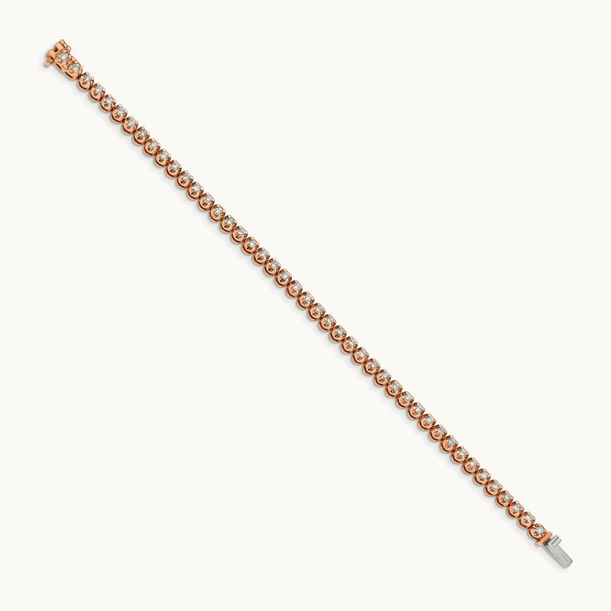 Diamond Bracelet, 14K Rose Gold