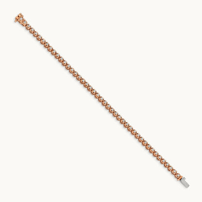 Diamond Bracelet, 14K Rose Gold
