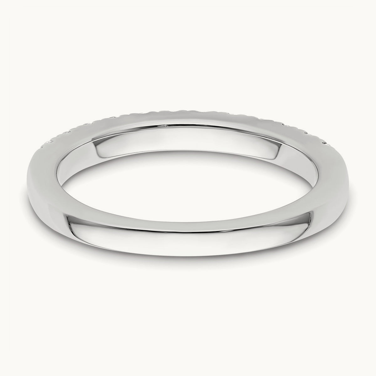 Diamond Wedding Band, 14K White Gold