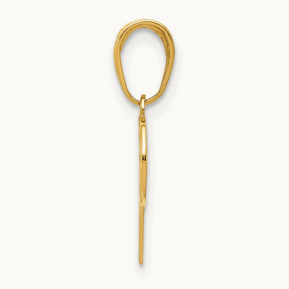 Basketball Hoop and Ball Pendant, 14K