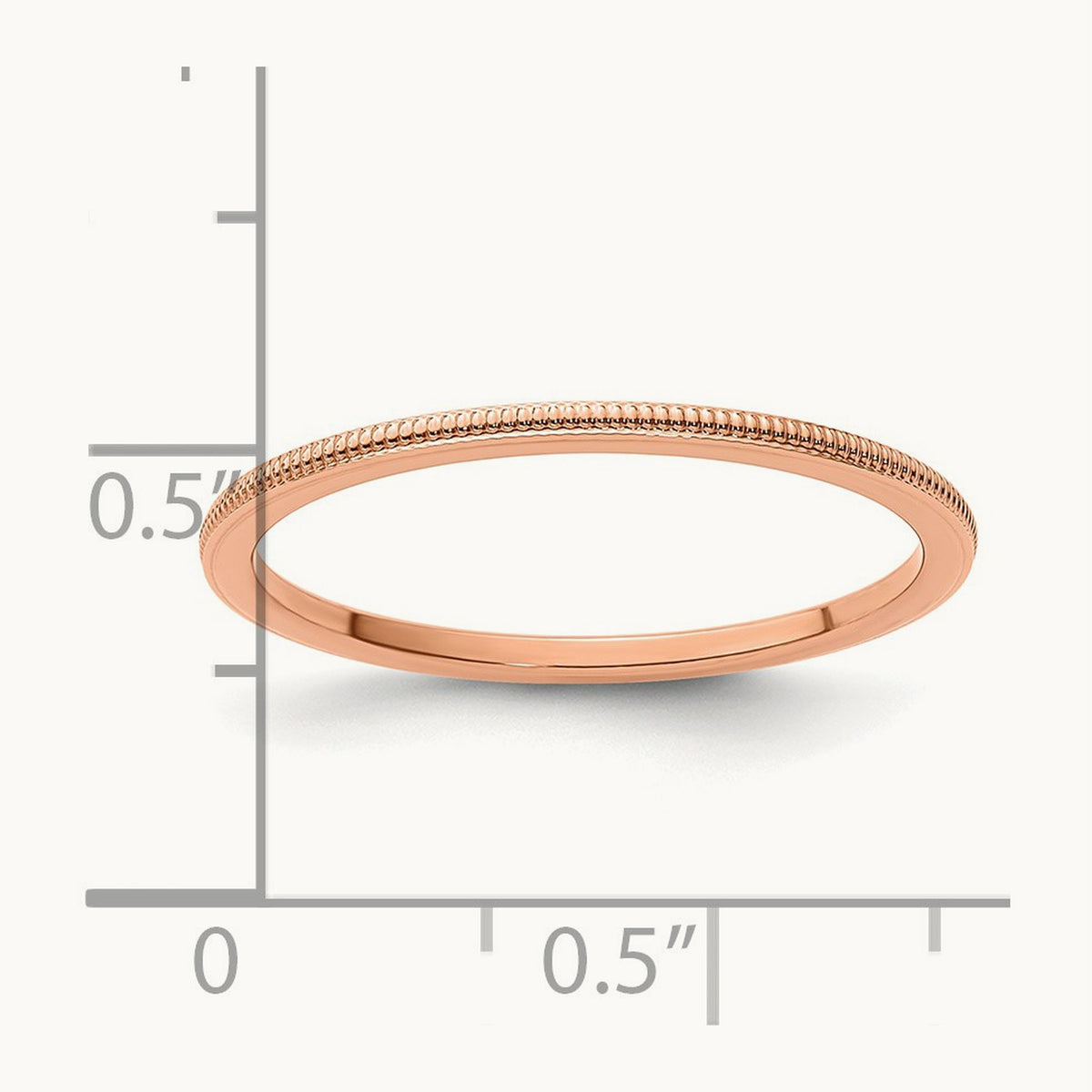 Milgrain Stackable Band — 10K Yellow Gold