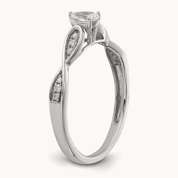 Semi-Mount Engagement Ring, 0.05 ct tw