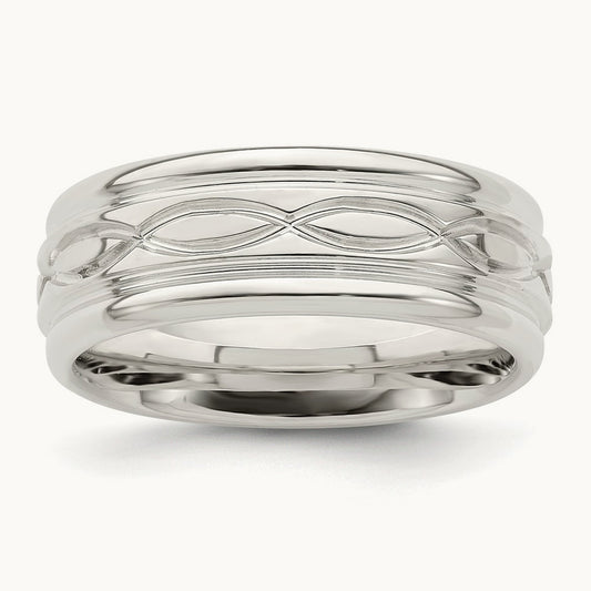 Polished Intertwined Band — 6