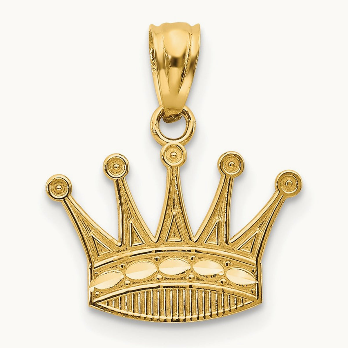 Crown Pendant, 14K