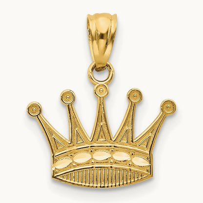 Crown Pendant, 14K