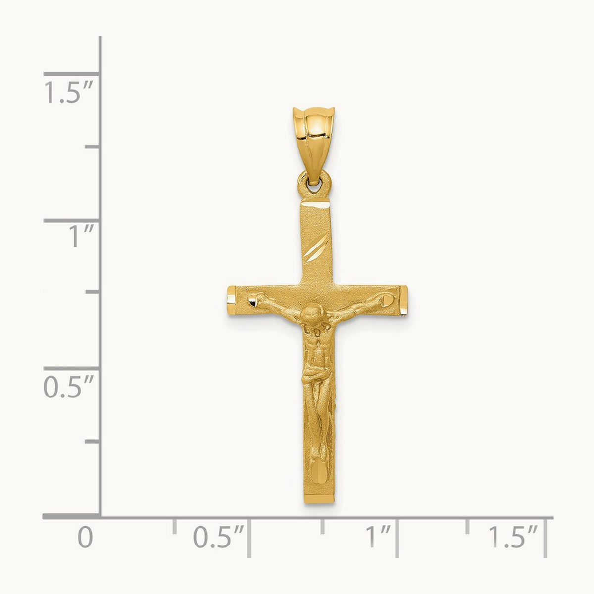Crucifix Pendant, 14K
