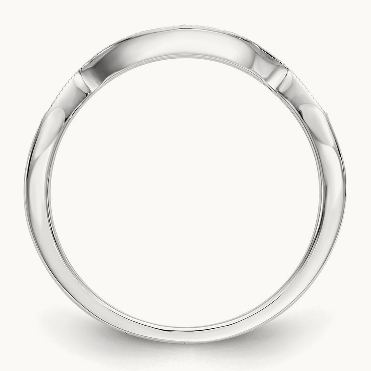Diamond Wedding Band, 14K White Gold