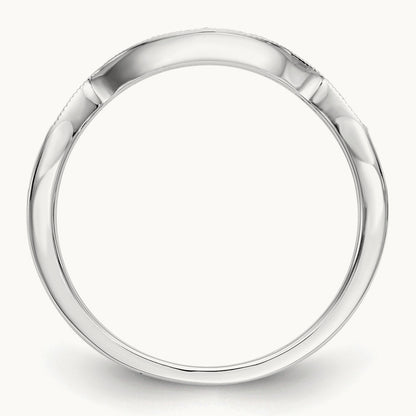 Diamond Wedding Band, 14K White Gold