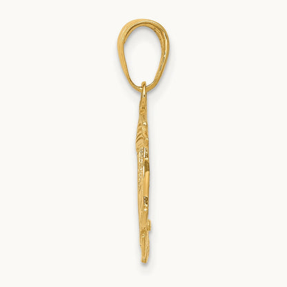Cable Car Pendant, 14K