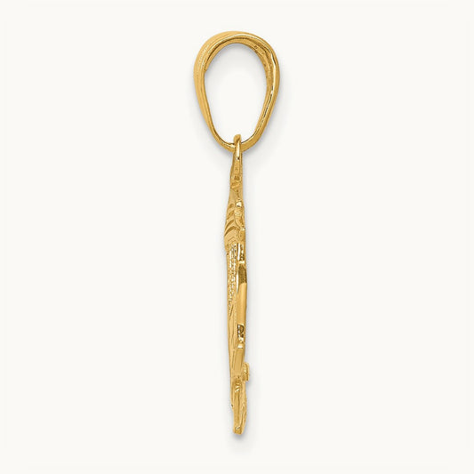 Cable Car Pendant, 14K
