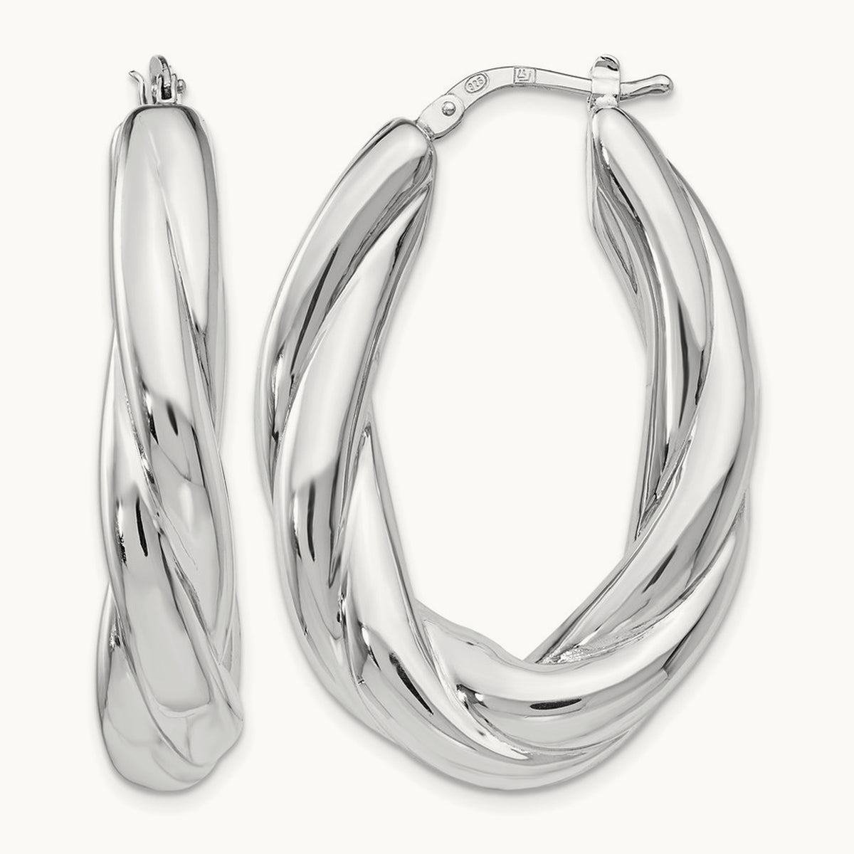 RH- Polished Hoop Earrings — Leslie's — photo set