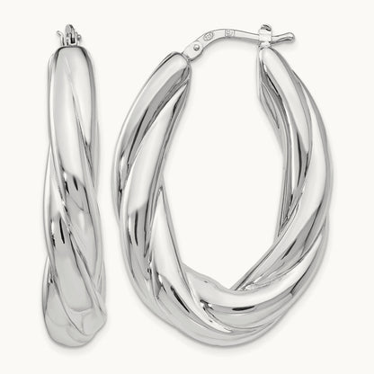 RH- Polished Hoop Earrings — Leslie's — photo set