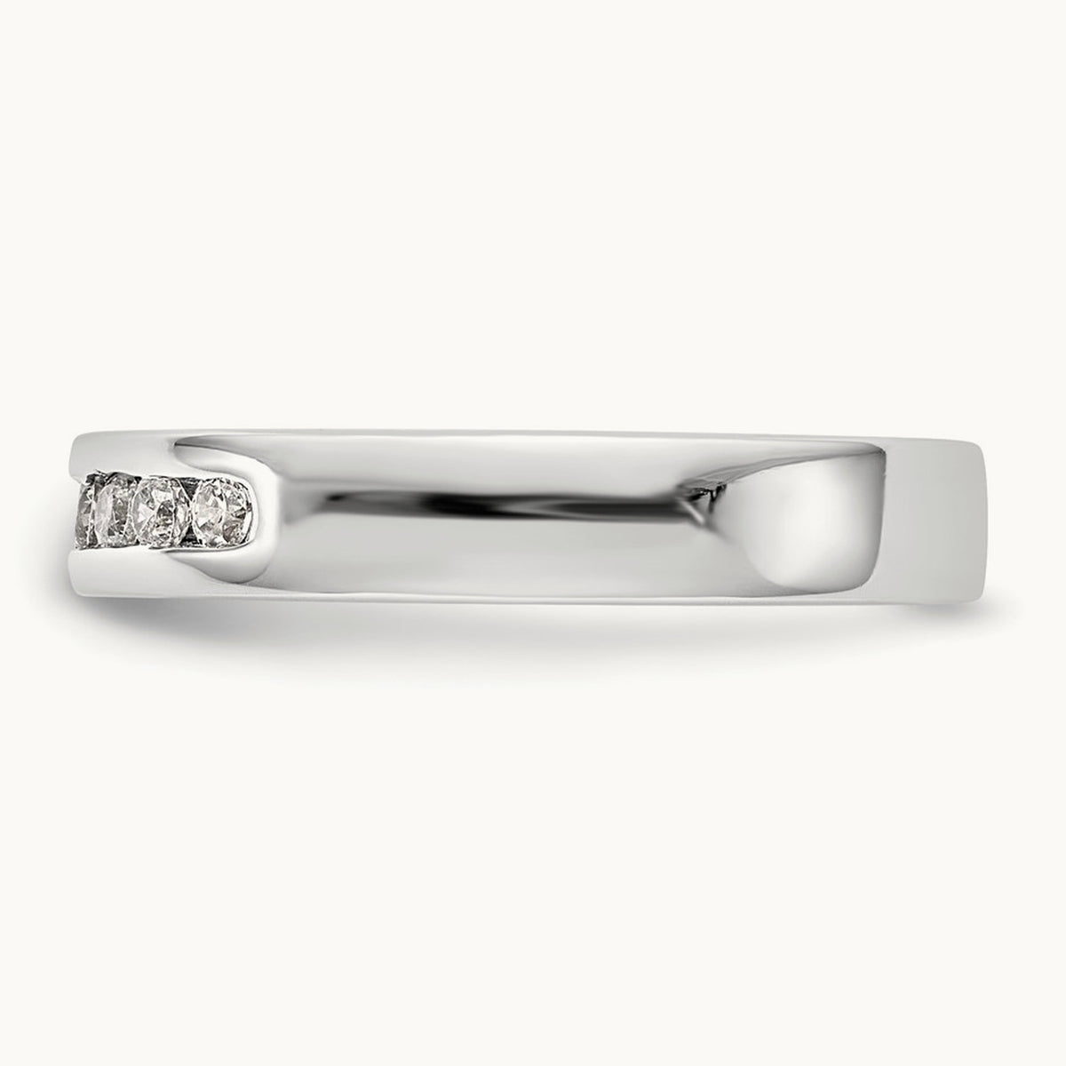 7-Stone Diamond Channel Band, Platinum
