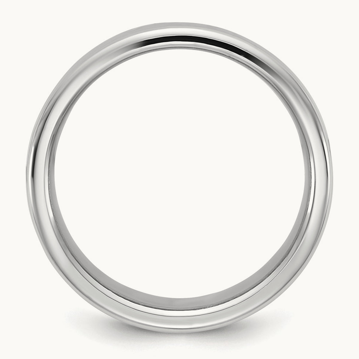 European Comfort Fit Band — 14K White Gold, 10mm
